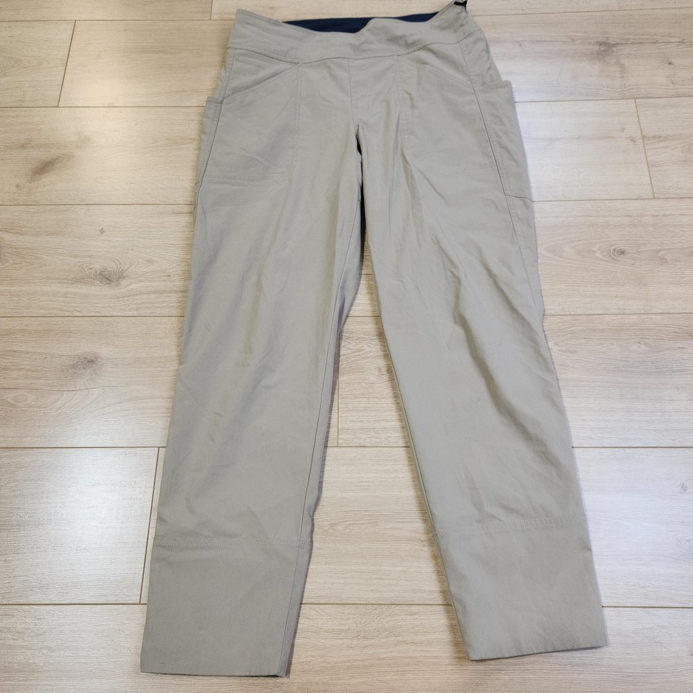 Hoka One One Pants Mens 32 Beige Woven Track Elastic Waist Running Athletic‎